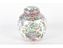 Chinese Hand-Painted Enamel Porcelain Ginger Jar