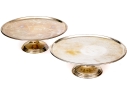 Pair Of Silver Plated Footed Cake Trays