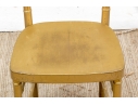 Set Of Twelve Faux Bamboo Gilt Finished Side Chairs, With Cushions
