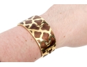 Roberto Coin 18k Yellow Gold Magnificent Ultra Wide Giraffe Patterned Bangle Bracelet