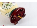 Decorative Porcelain Table Lamp With Floral Motif