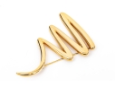 Tiffany & Co. 18k Yellow Gold Paloma Picasso Iconic Jumbo Graffiti Squiggle Brooch, With Box