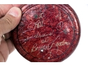 Collection Of Five Decoupage Glass Bottle Coasters