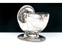 Antique English Victorian Silverplate Nautilus Spoon Warmer