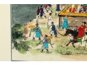 Framed Korean Folk Painting On Mulberry Paper
