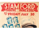 Collection Of Seven 1930's Stamford Theatre Movie Posters And  A 1953 Movie Poster