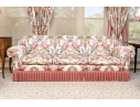 Custom Upholstered Sofa With Bullion Fringe