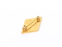 14k Yellow Gold Striking SD Initialled Enamel Pin