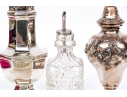 Collection Of Six Assorted Silver Plated And Crystal Table Wares