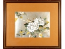 Japanese Foil Print Of Birds And Blossoms