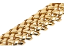 Tiffany & Co. 18k Yellow Gold Fabulous Chunky Open Basket Weave Motif Bracelet, With Box