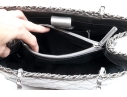 Chanel Silver Metallic Leather 