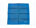 Hermès Fun Blue And Grey Frog Motif Silk Pocket Square/ Neck Scarf