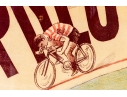 Large 1910 Pneu Hutchinson Cycles Pradere Riberac Poster