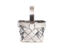 Cartier Hand- Made Sterling Silver Small Basket    1.585 Ozt. 