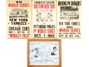 Collection Of Four Antique And Vintage Major League Baseball Posters With 1951 Pennant Poster