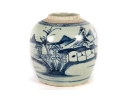 Antique Chinese Blue And White Porcelain Jar
