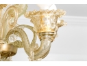 *Quality Murano Or Murano Style Hand-blown Glass Six Lite Chandelier