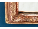 Antique Carved Wood And Gesso Gilt Mirror