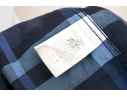 Burberry Blue Plaid Button-Up Shirt, Size 15 1/2-39 / 32-33