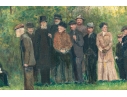 Rossiter Snyder Oil On Canvas Painting, Gathering In A Forest