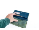 Bulgari Green Patent Leather Wallet