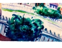 Signed A. Moolaritvich Watercolor On Paper, 1934