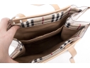 Burberry Nova Check Two Piece Vinyl And Canvas Tote Bag With Umbrella