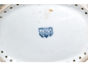 Two Decorative Blue And White Porcelain Twin Handled Serving Bowls