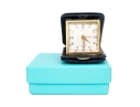 Tiffany & Co. Vintage Angelus 8 Day Leather Cases Travel Alarm Clock