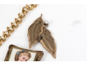 Collection Of Fashion And Limoge Brooches, Necklace And Two Jewelry Boxes