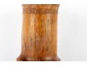 Carved Asian Bamboo Brush Vase