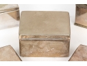 Collection Of Five Vintage Silverplate Humidors