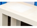 Johnathan Adler White Lacquered Console Table