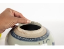 Antique Chinese Blue And White Porcelain Jar
