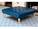 Oversized Leather Upholstered Ottoman