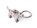Kieselstein-Cord Sterling Silver Adorable Dog Key Chain
