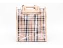 Burberry Nova Check Two Piece Vinyl And Canvas Tote Bag With Umbrella