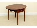 Pair Kindel Winterthur Collection Mahogany Inlaid Pembroke Tables