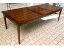 Handsome 8' Plank Top Rustic Dining Table - With Leaf