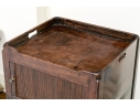 19th C. Mahogany Bedside Cabinet With Tambour Door