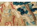 Two Accent Pillows, Including An 18th C. Tapestry Fragment Embroidered Onto A Later Needlepoint Pillow