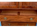 Antique Federal Mahogany Inlaid Linen Press