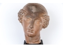 Neoclassical Terracotta Head On Stand