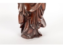 Chinese Carved Wood Figure Of Shou Lao