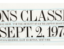 After Paul Davis Framed Vintage Horse Show Poster, Hamptons Classic 1978 