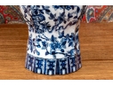 Pair Of Decorative Blue And White Porcelain Vases