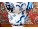 Pair Of Decorative Chinese Export Armorial Lidded Urns