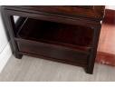 Mid-20th Century Chinese Hardwood Side Table With Shelf