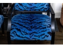 Pair Of Custom Brunschwig & Filss Silk Velvet Upholstered Armchairs